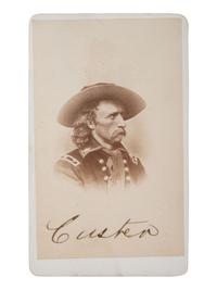 [CUSTER, George Armstrong (1839-1876)]. CDV engraving of General Custer.
