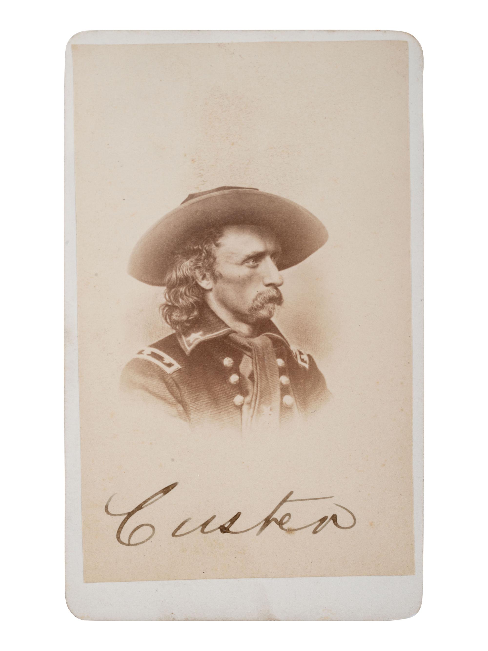 [CUSTER, George Armstrong (1839-1876)]. CDV engraving of General Custer.