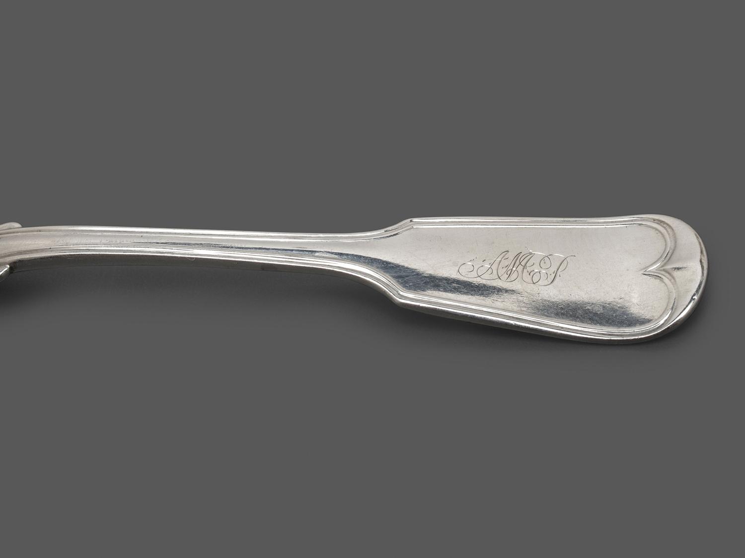 A Collection of Virginia Coin Silver Flatware