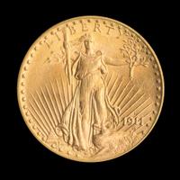 A United States 1911-D St. Gaudens $20 Gold Coin