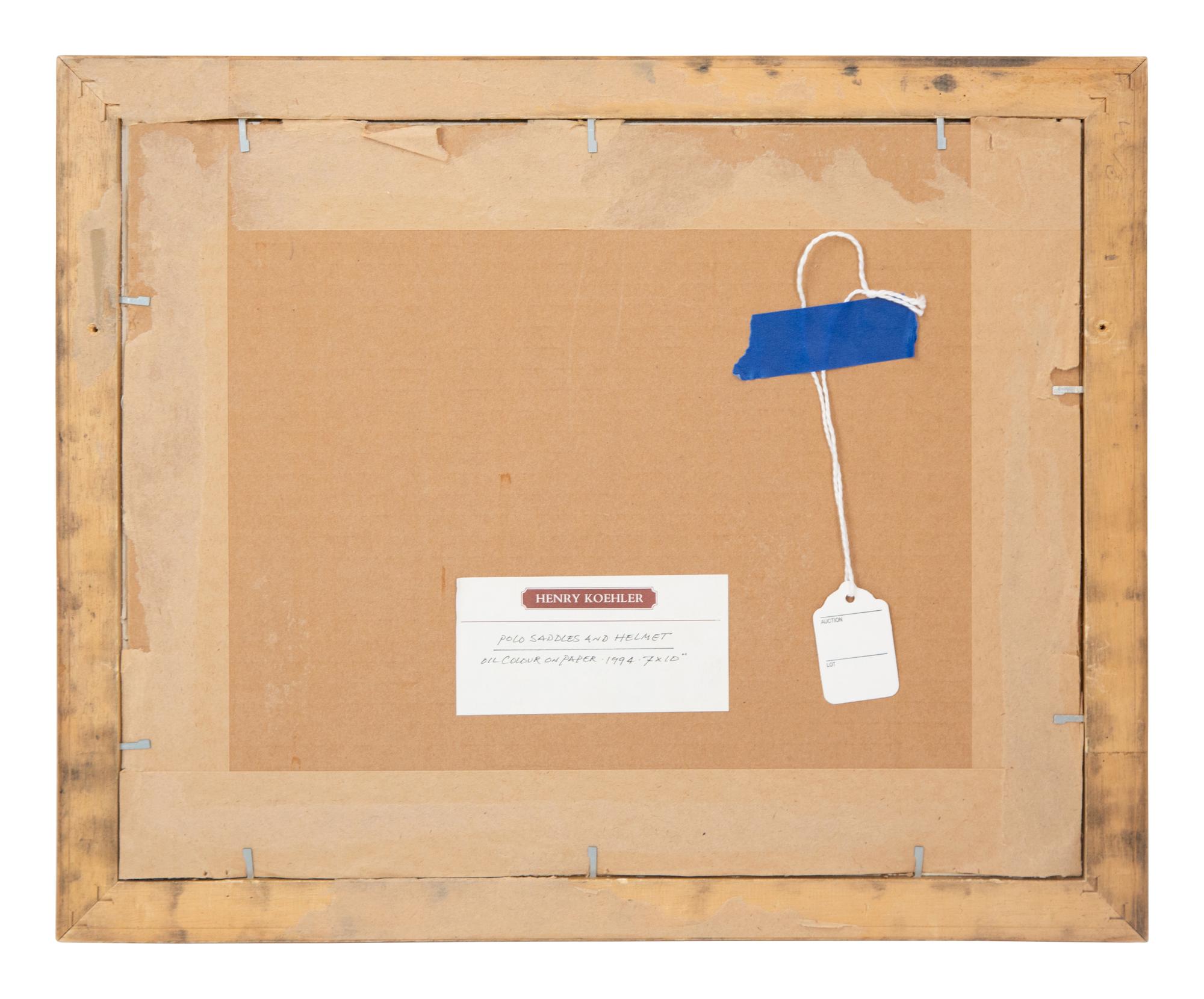 Polo Saddles and Helmet and Polo Barn Door (two works), 1994