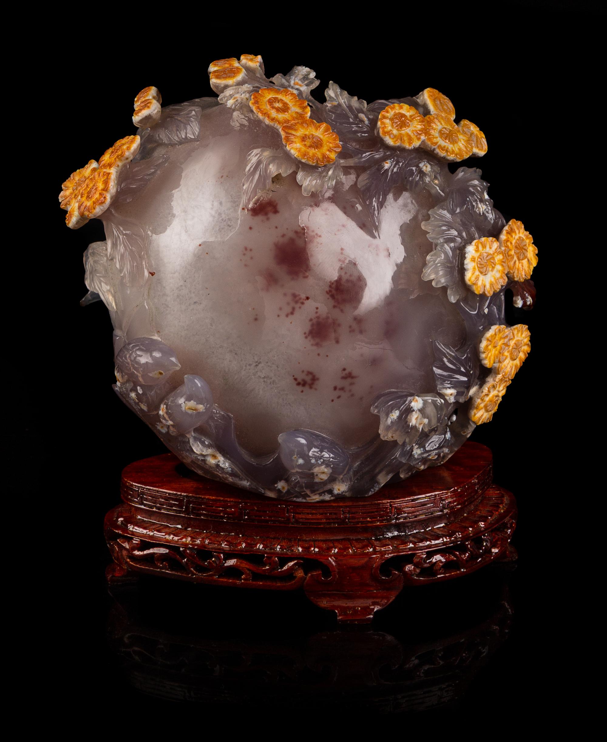 A Chinese Agate Carving