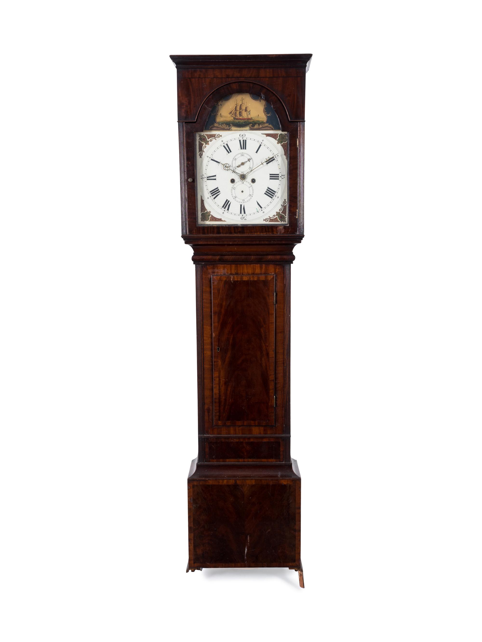 A Scottish George III Style Mahogany Tall Case Clock — 19TH CENTURY