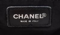 A Chanel Black Neoprene Cross Body Bag, 11" x 9.5" X 4".