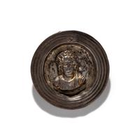 A Roman Gilt-Silver Bezel with the God Helios