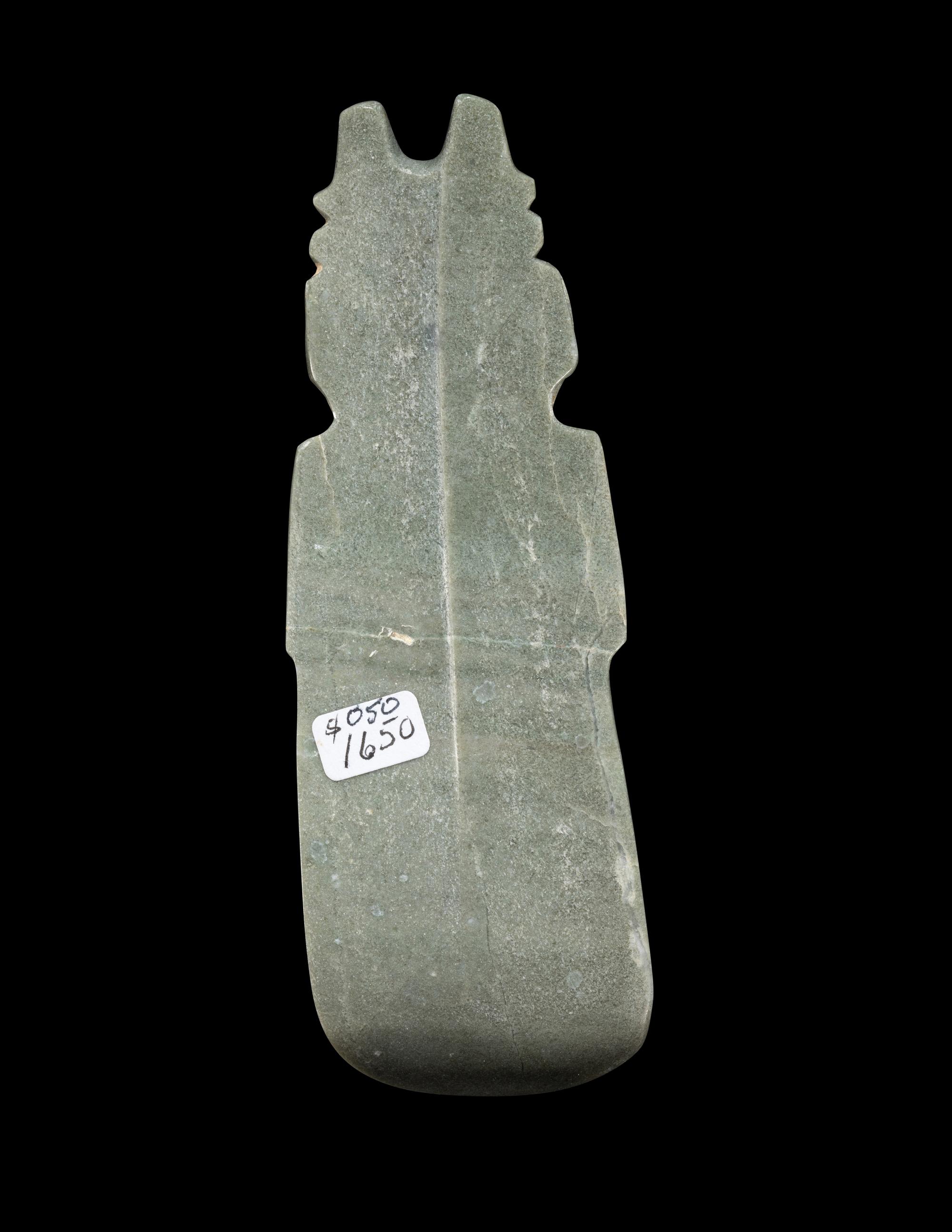 A Guanacaste Jade Avian Celt Pendant