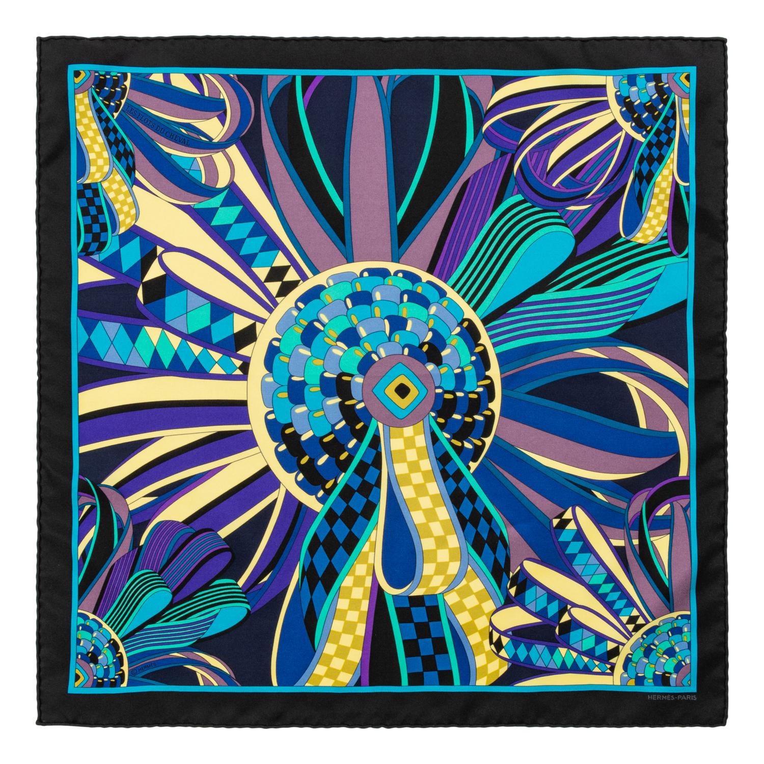 Four Hermès Scarves, Two 45cm and Two 60cm, 1992 - 2018