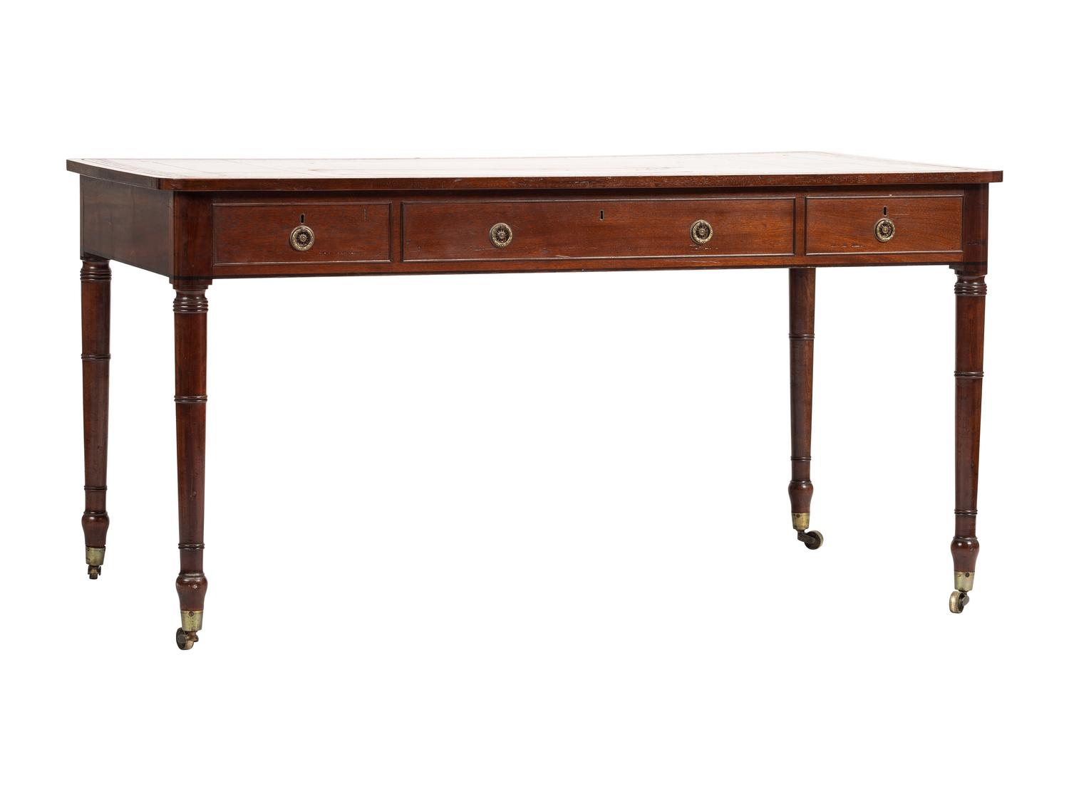 A George III-Style Mahogany Library Table