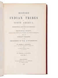 MCKENNEY, Thomas Loraine (1785-1859) and James HALL (1793-1868). History of the Indian Tribes of North America . Philadelphia: J.T. Bowen, 1848-1850.