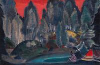 Nikolai Konstantinovich Roerich, (Russian, 1874-1947), The Snow Maiden (Stage Design)