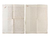 [COMMERCE]. A group of receipts and documents related to Englishmen John and William Angell, Esq., Richard Green, and others, including:
