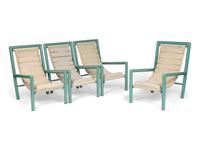 A Set of Four Robert Mallet-Stevens Deck Chairs