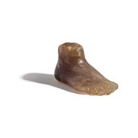 A Roman Purple Agate Votive Foot