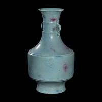 A Chinese Splashed Glazed Porcelain Vase