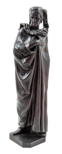 A Continental Carved Wood Figure Height 23 inches.