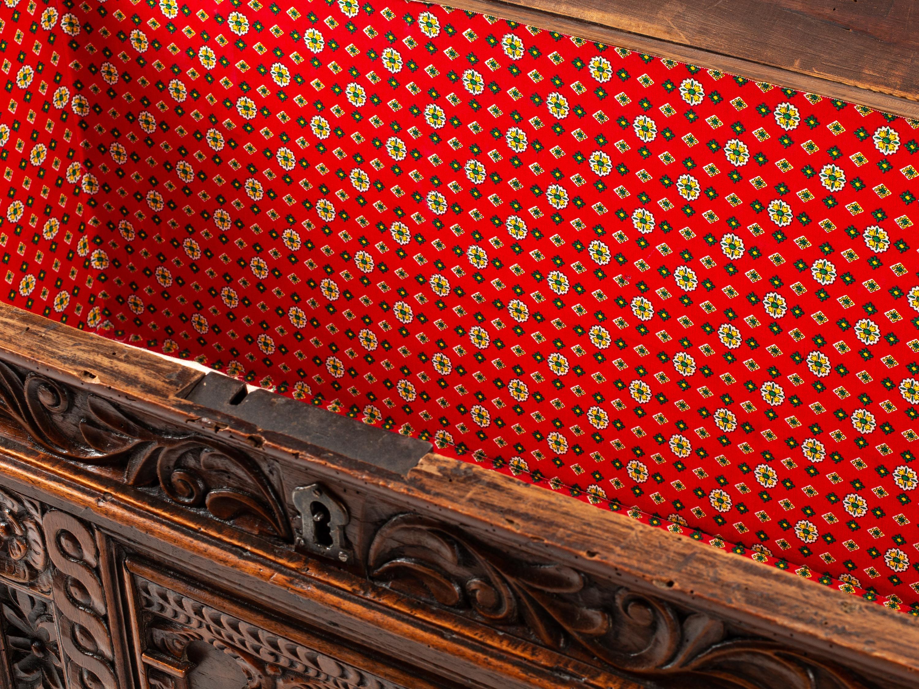 An Italian Walnut Cassone