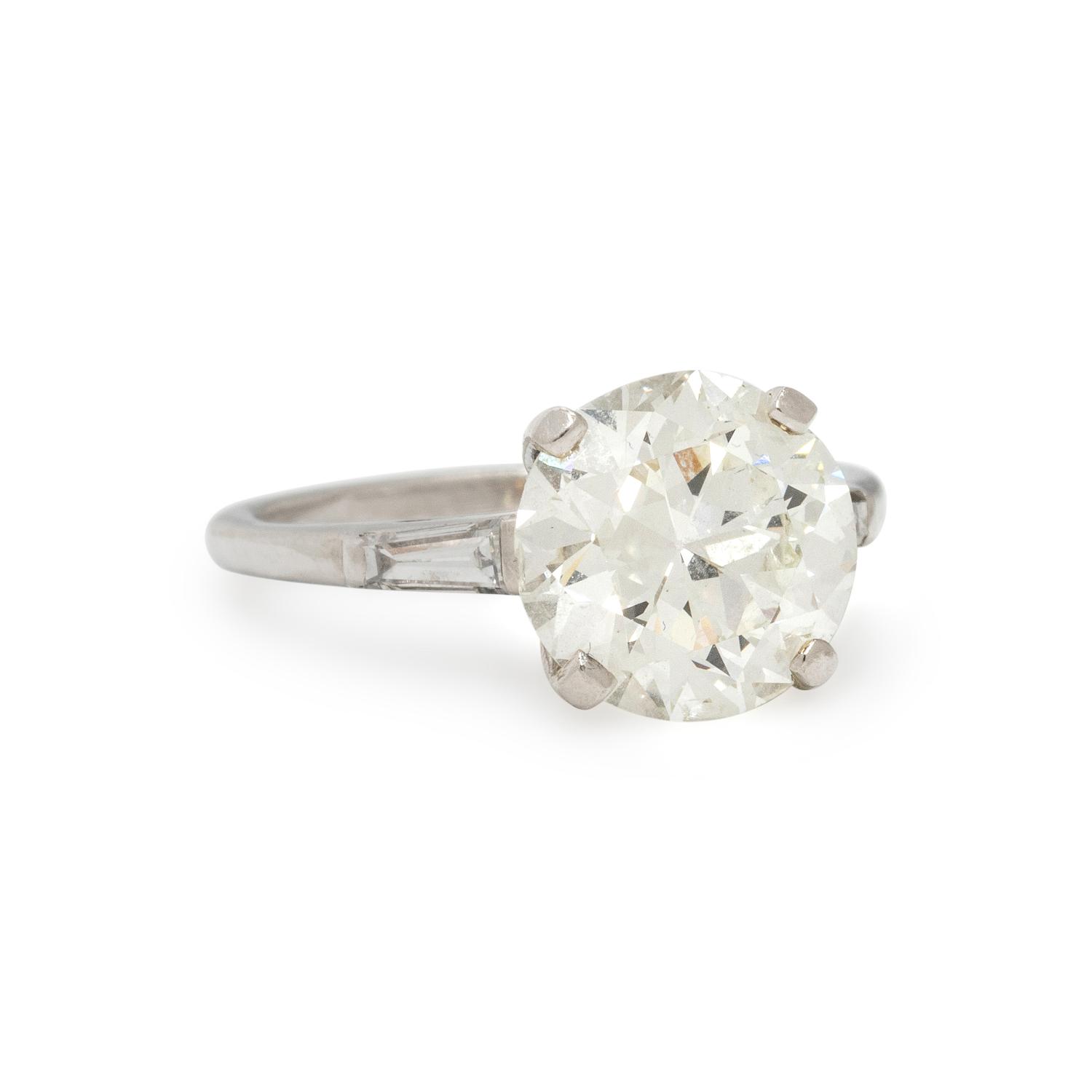PLATINUM AND DIAMOND RING