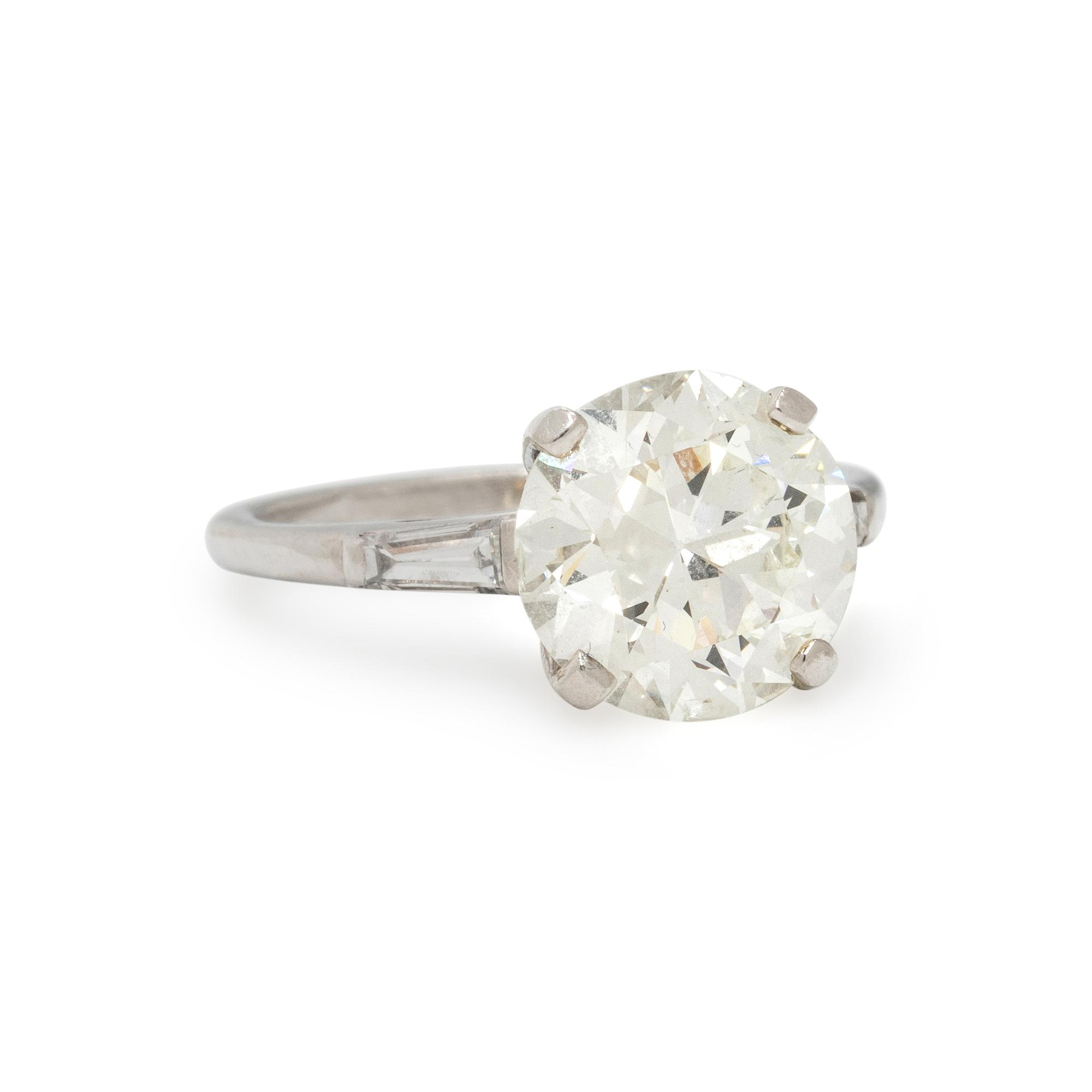 PLATINUM AND DIAMOND RING