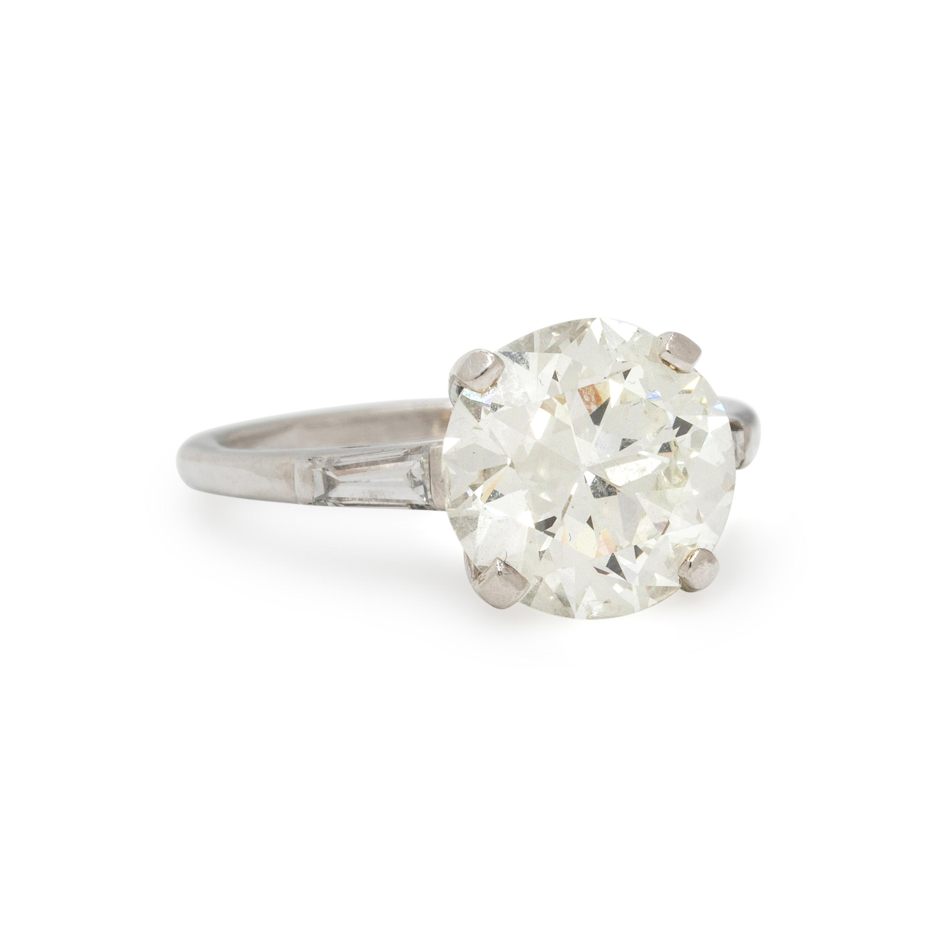 PLATINUM AND DIAMOND RING