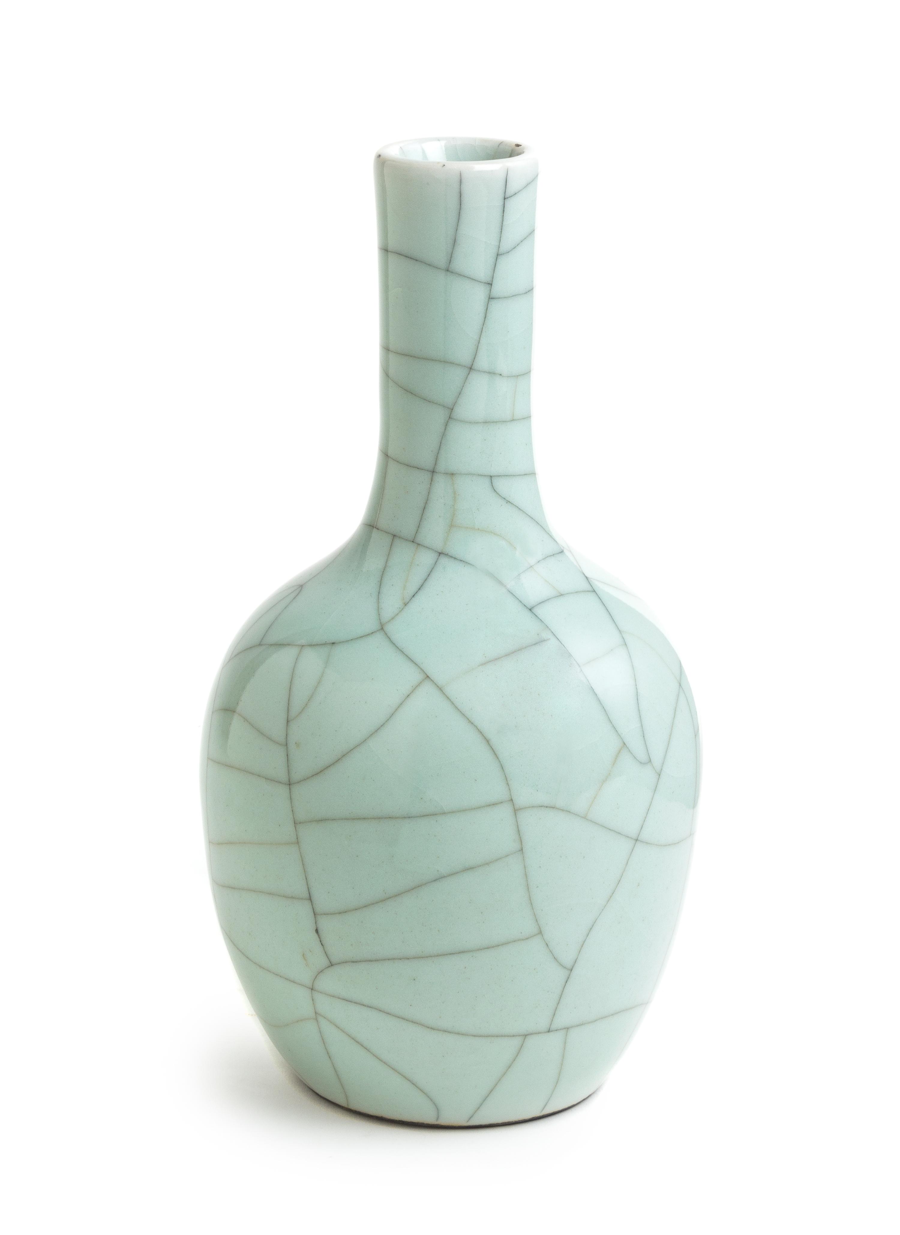 A Guan-Type Porcelain Vase Height 11 3/4 inches. — 18TH CENTURY