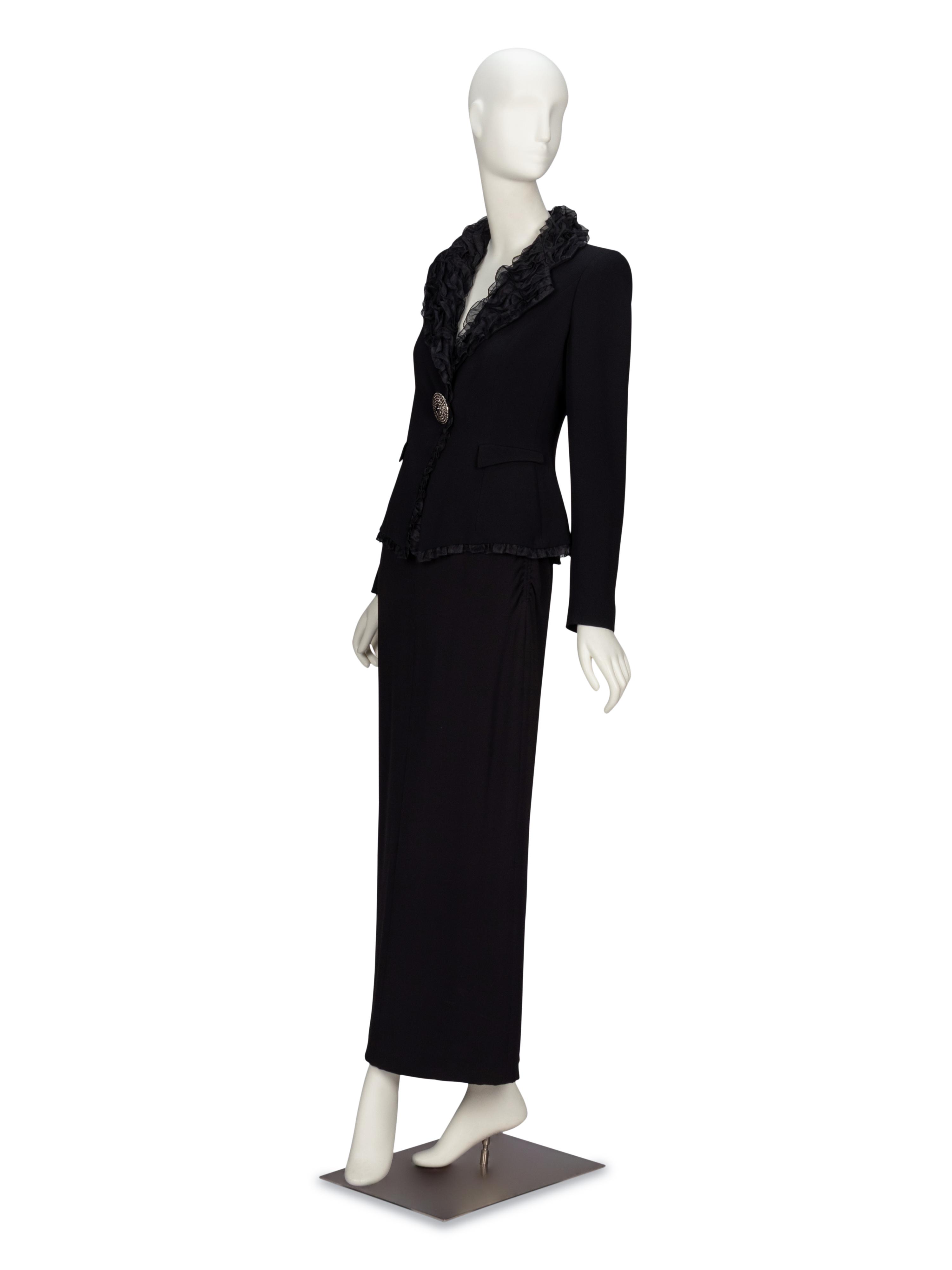 GIORGIO ARMANI, EVENING SKIRT SUIT