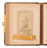 [MEXICO - FRANCE - EARLY PHOTOGRAPHY]. French family album incl. CDVs of soldiers who participated in the Franco-Mexican War.