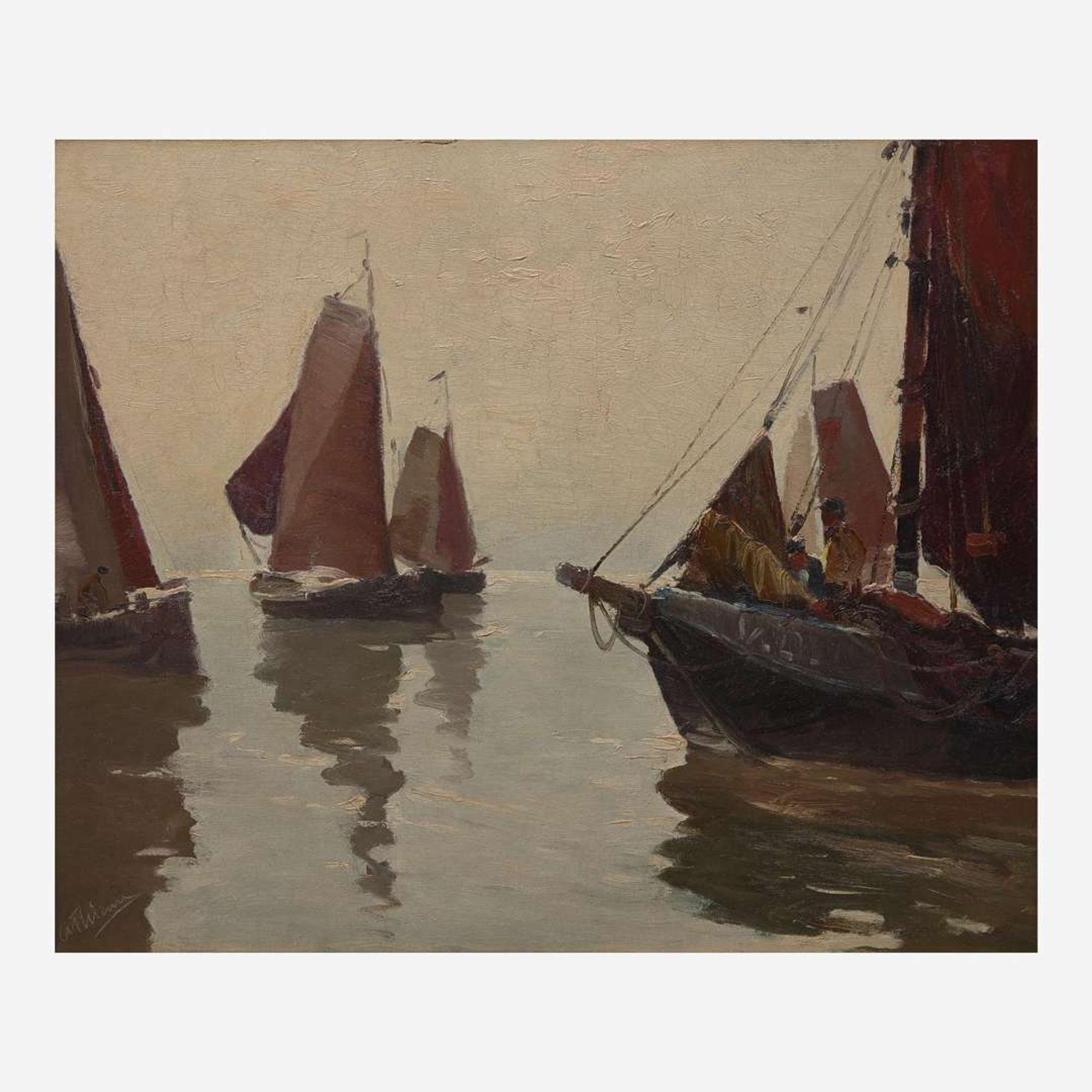 Anthony Thieme (American, 1888–1954) Fishing Boats
