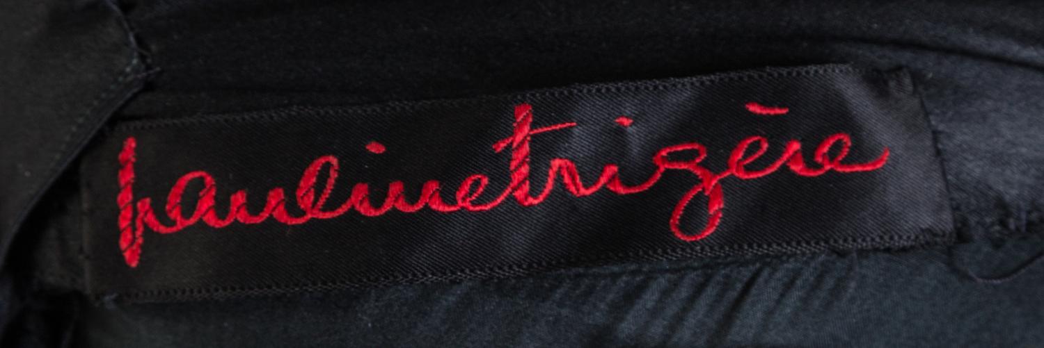 A Pauline Trigere 1960s Black Silk Dress,