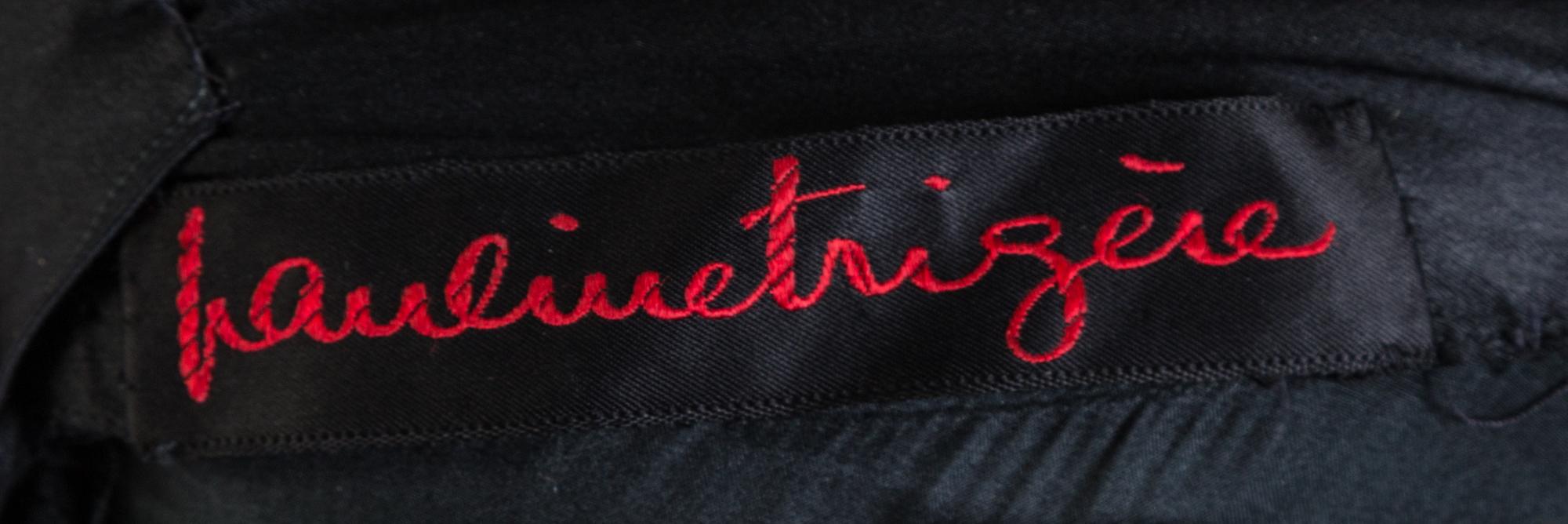 A Pauline Trigere 1960s Black Silk Dress,