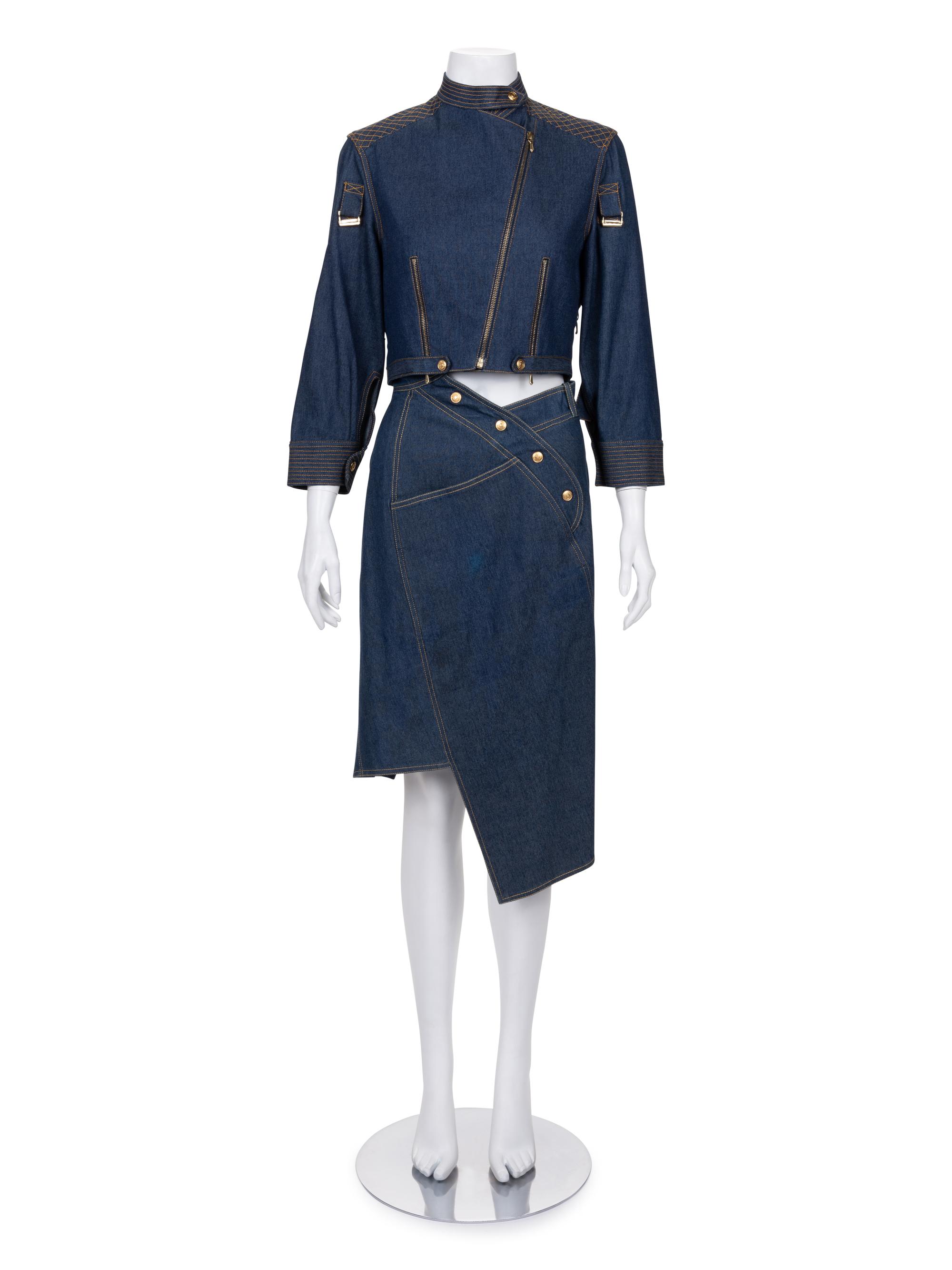 Christian Dior Denim Skirt Ensemble, Spring/Summer 2000