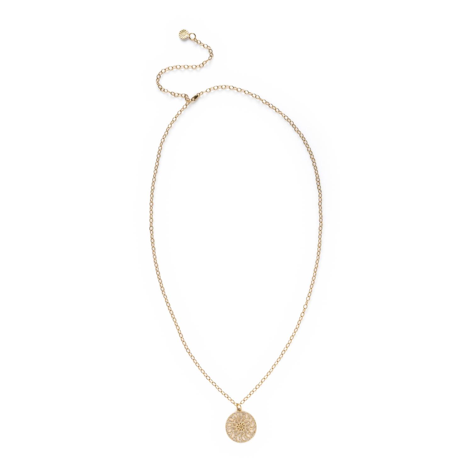 Phillips House, Yellow Gold and Diamond Pendant Necklace