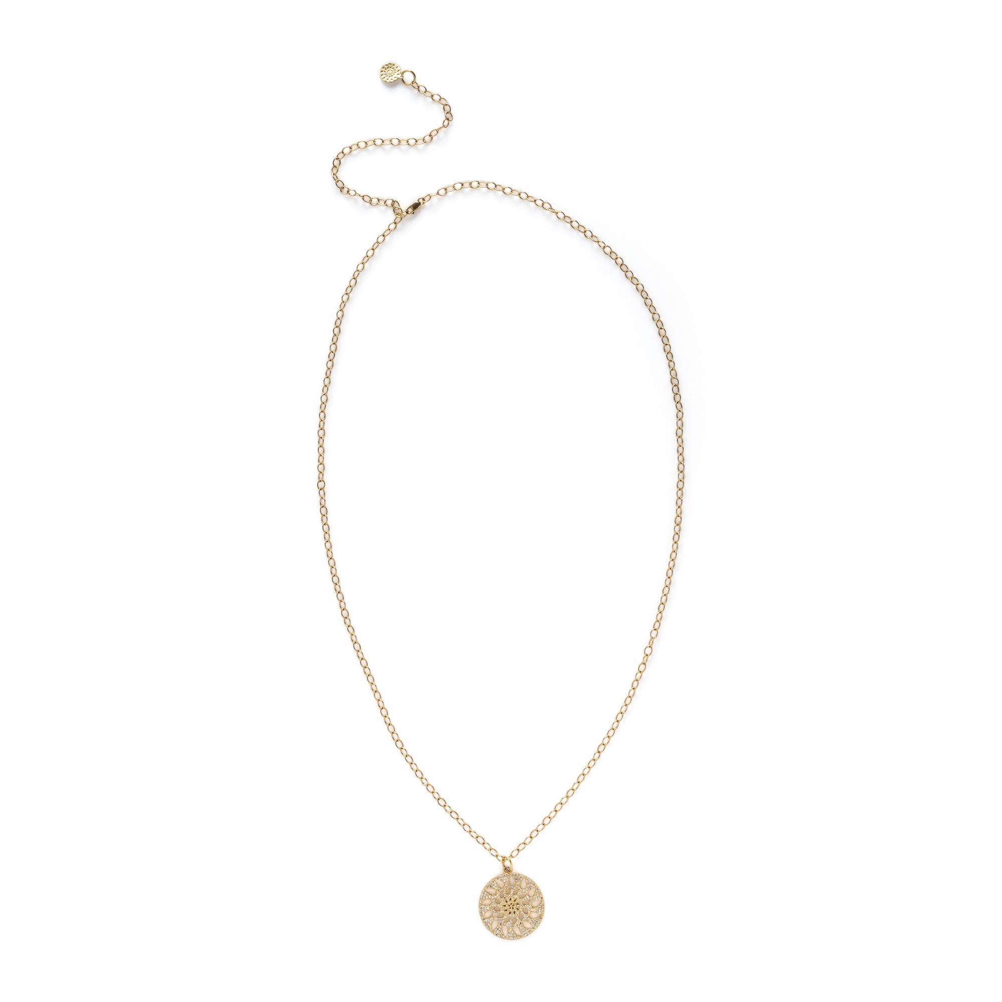 Phillips House, Yellow Gold and Diamond Pendant Necklace