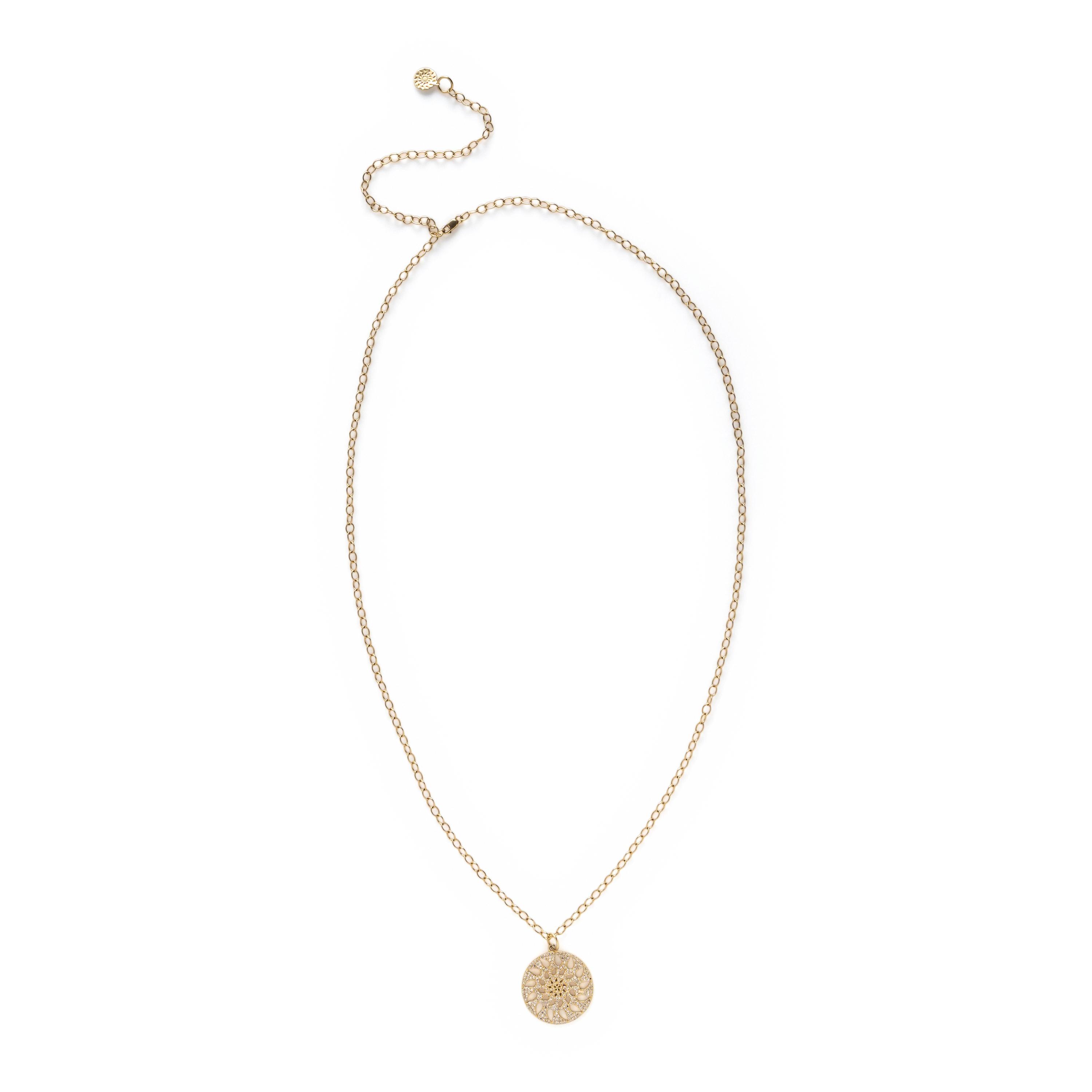 Phillips House, Yellow Gold and Diamond Pendant Necklace