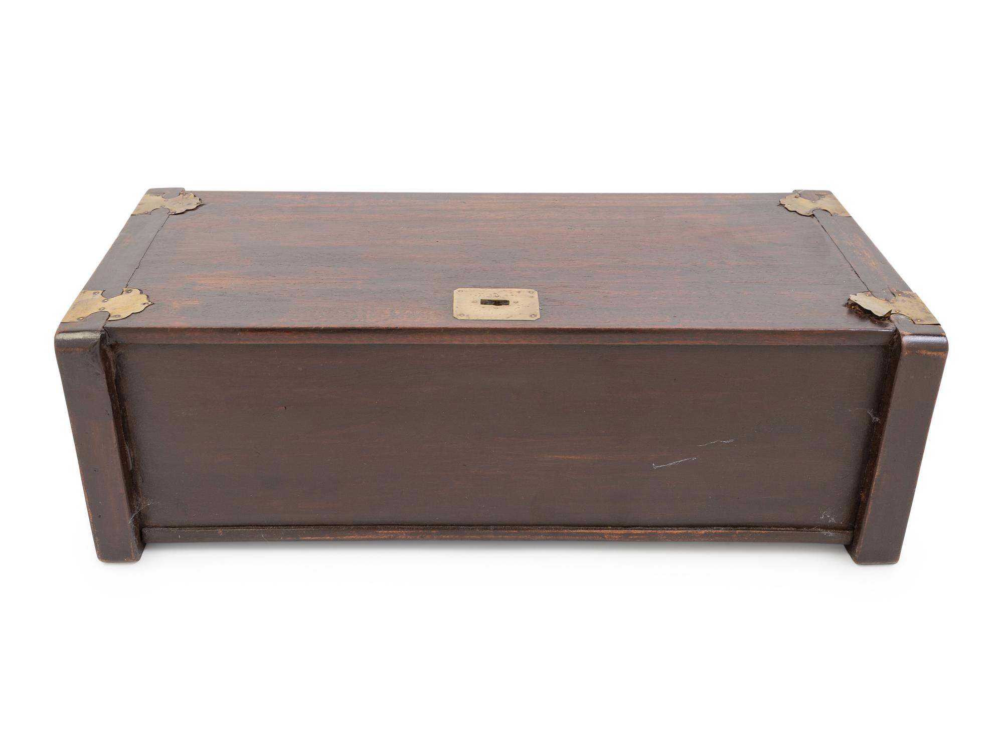 A Chinese Hardwood Rectangular Document Box