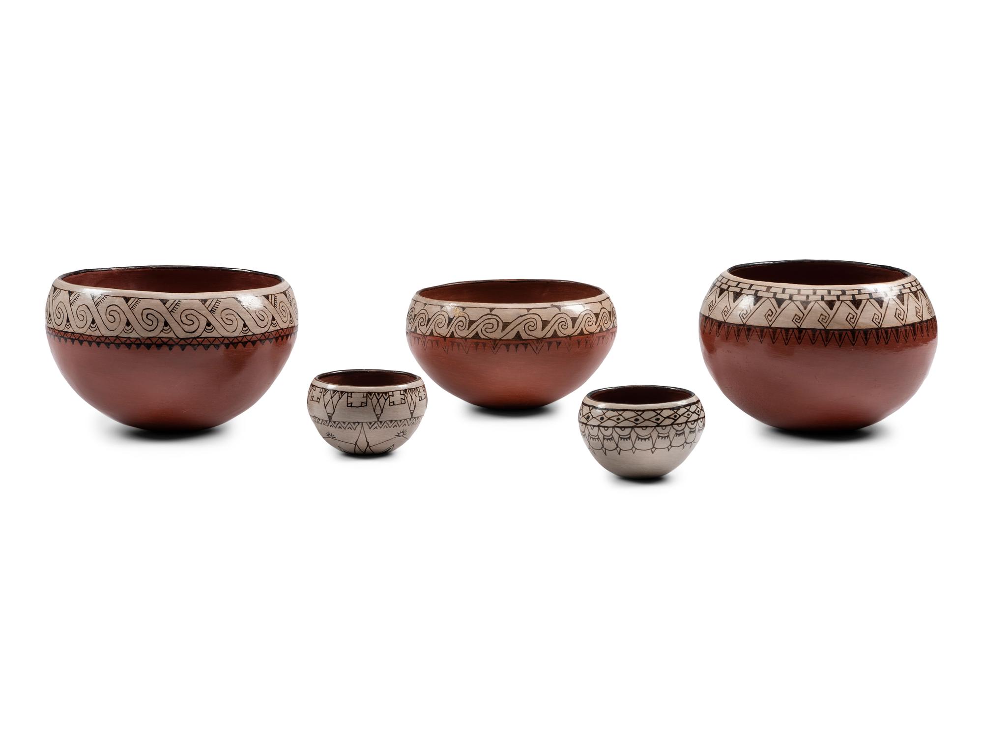 Maricopa Redware Pottery Bowls