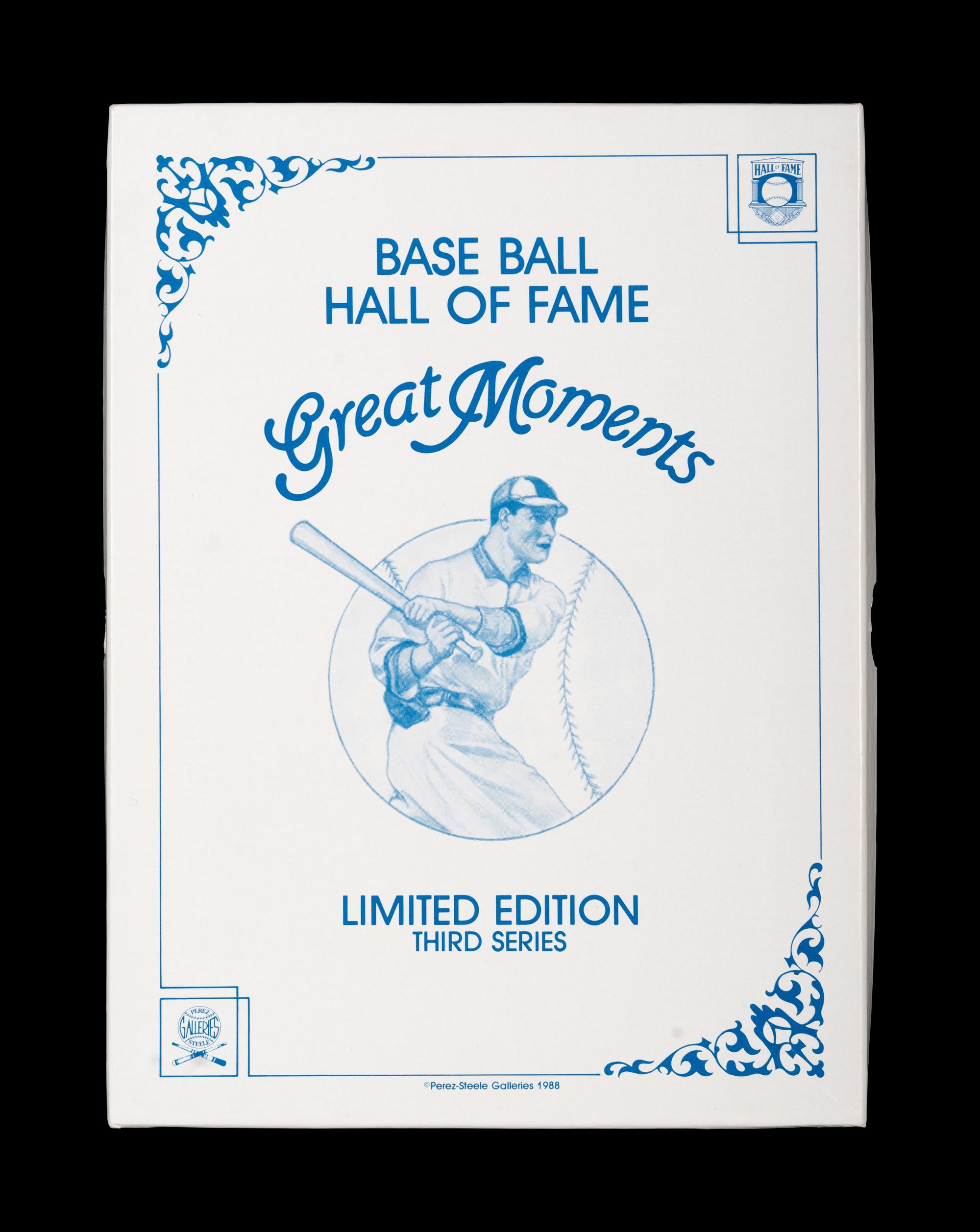 A Complete Run of 1984-97 Series One Through Nine Perez-Steele Baseball Hall of Fame Great Moments Cards