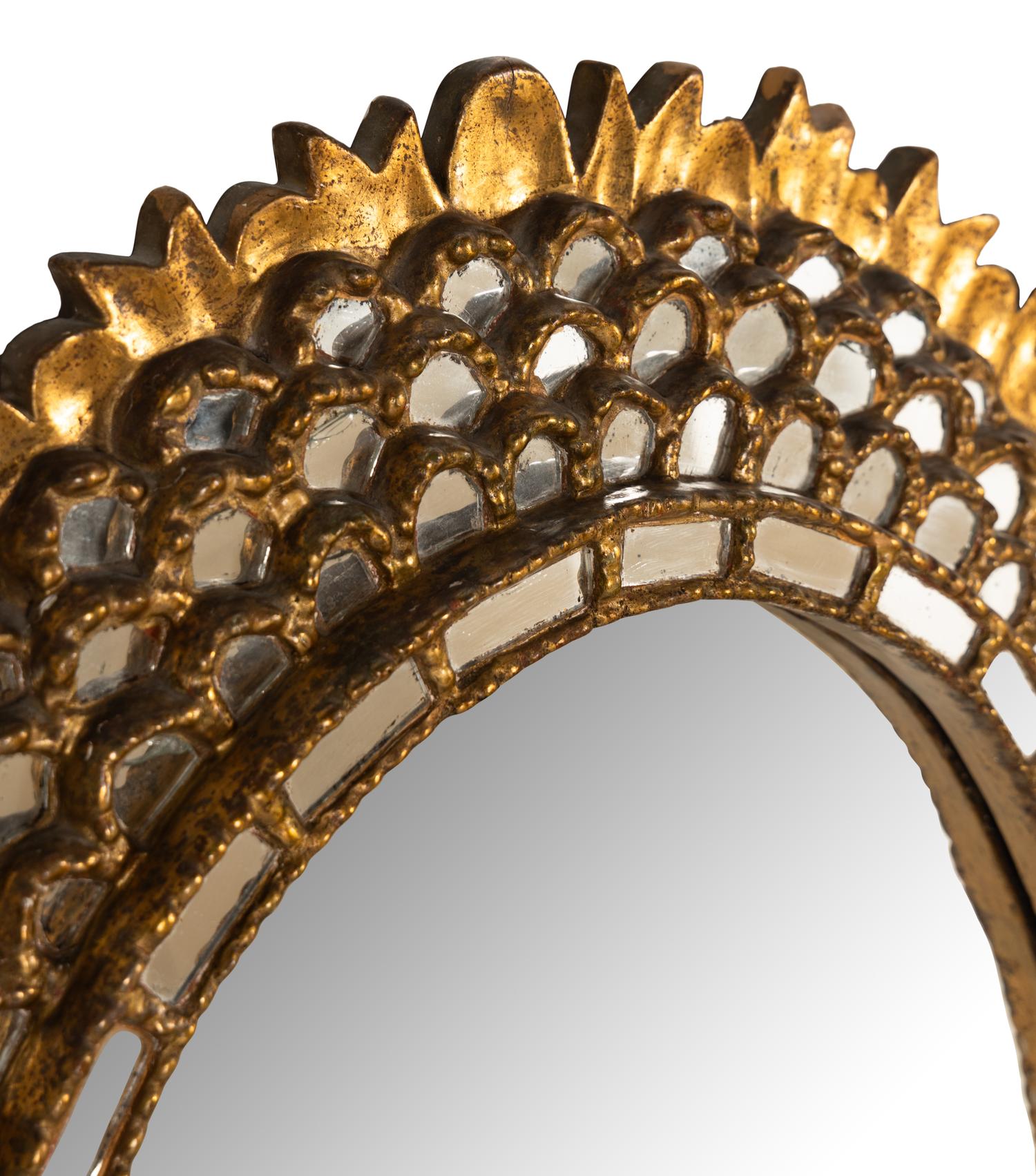 A Spanish Giltwood Mirror