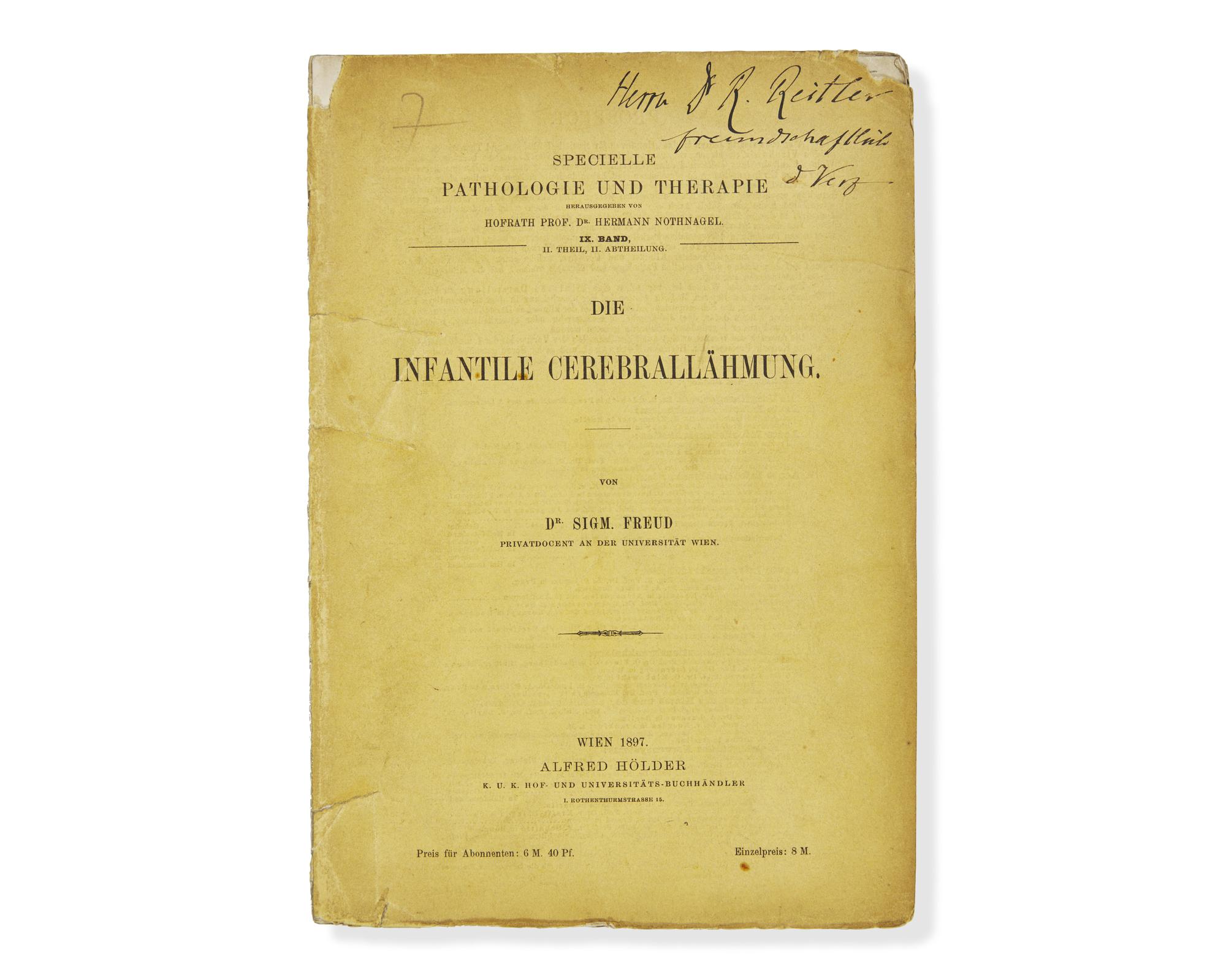 [Science, Medicine & Mathematics] Freud, Sigm(und). Die Infantile Cerebrallahmung