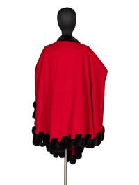 J. Mendel Cape With Looped Mink Trim