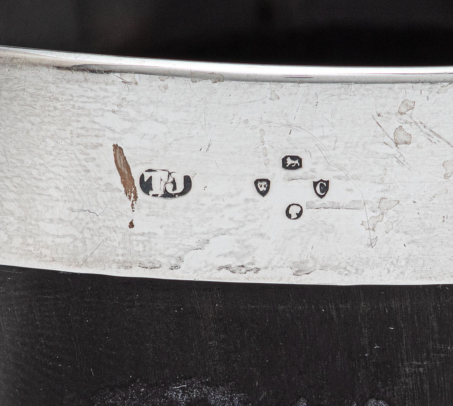Four Silver Mounted Horn Beakers