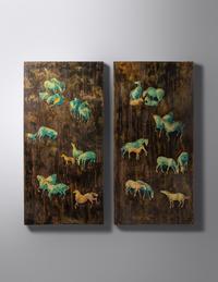 Horses Diptych LaVerne Collection, USA