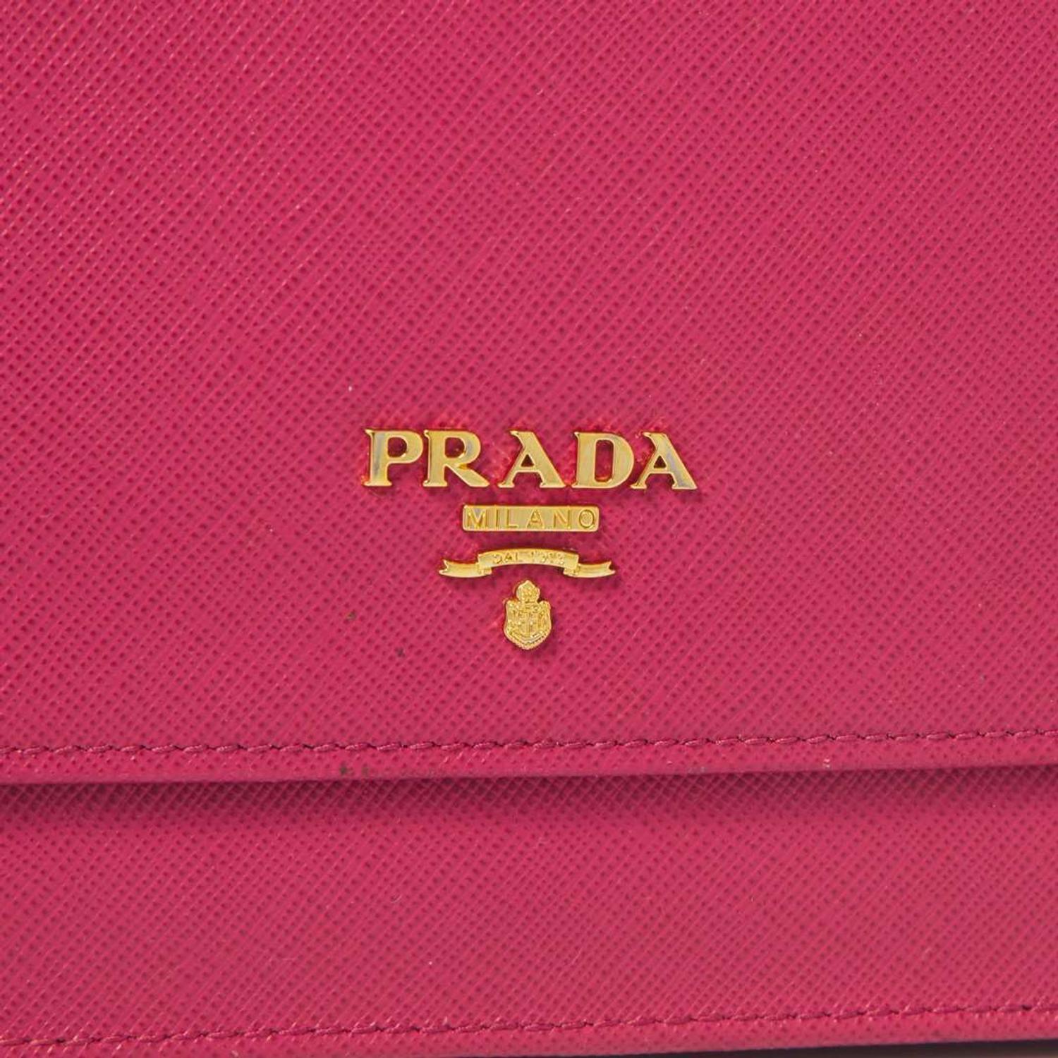 A Pink Prada Wallet Crossbody Purse Prada