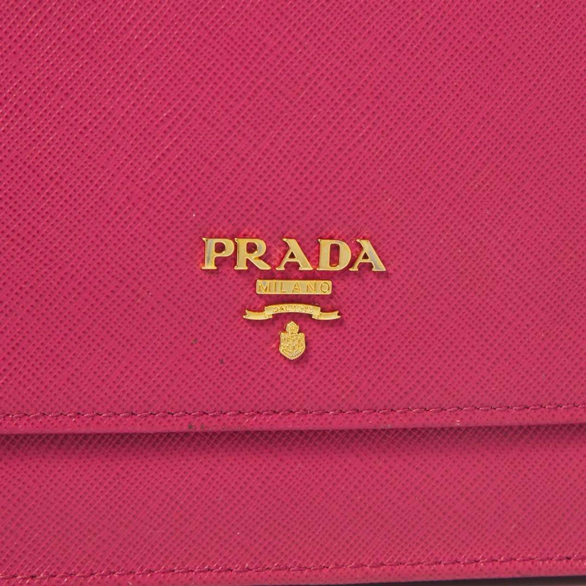 A Pink Prada Wallet Crossbody Purse Prada