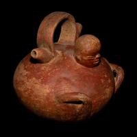 A Calima Redware Anthropomorphic Alcarraza