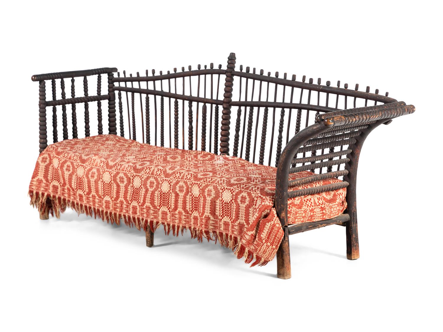 A Turned Wood Daybed
