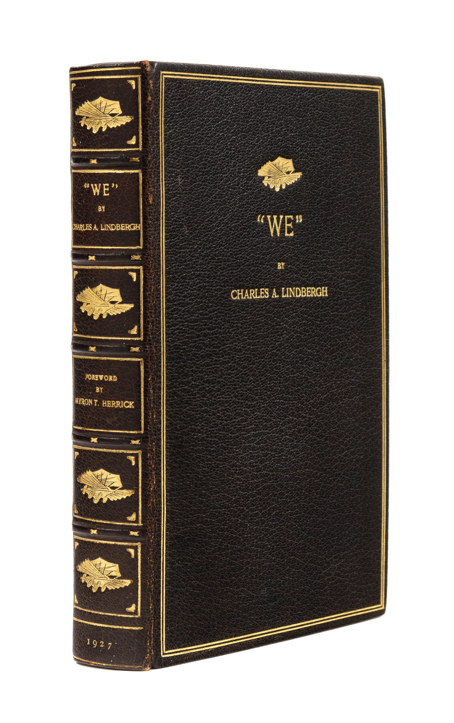 LINDBERGH, Charles A. (1902-1974). "We". New York: G. P. Putnam's Sons, 1927.