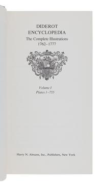 DIDEROT, Denis (1713-1784). Diderot Encyclopedia. The Complete Illustrations 1762-1777 . New York: Harry N. Abrams, Inc., 1978.