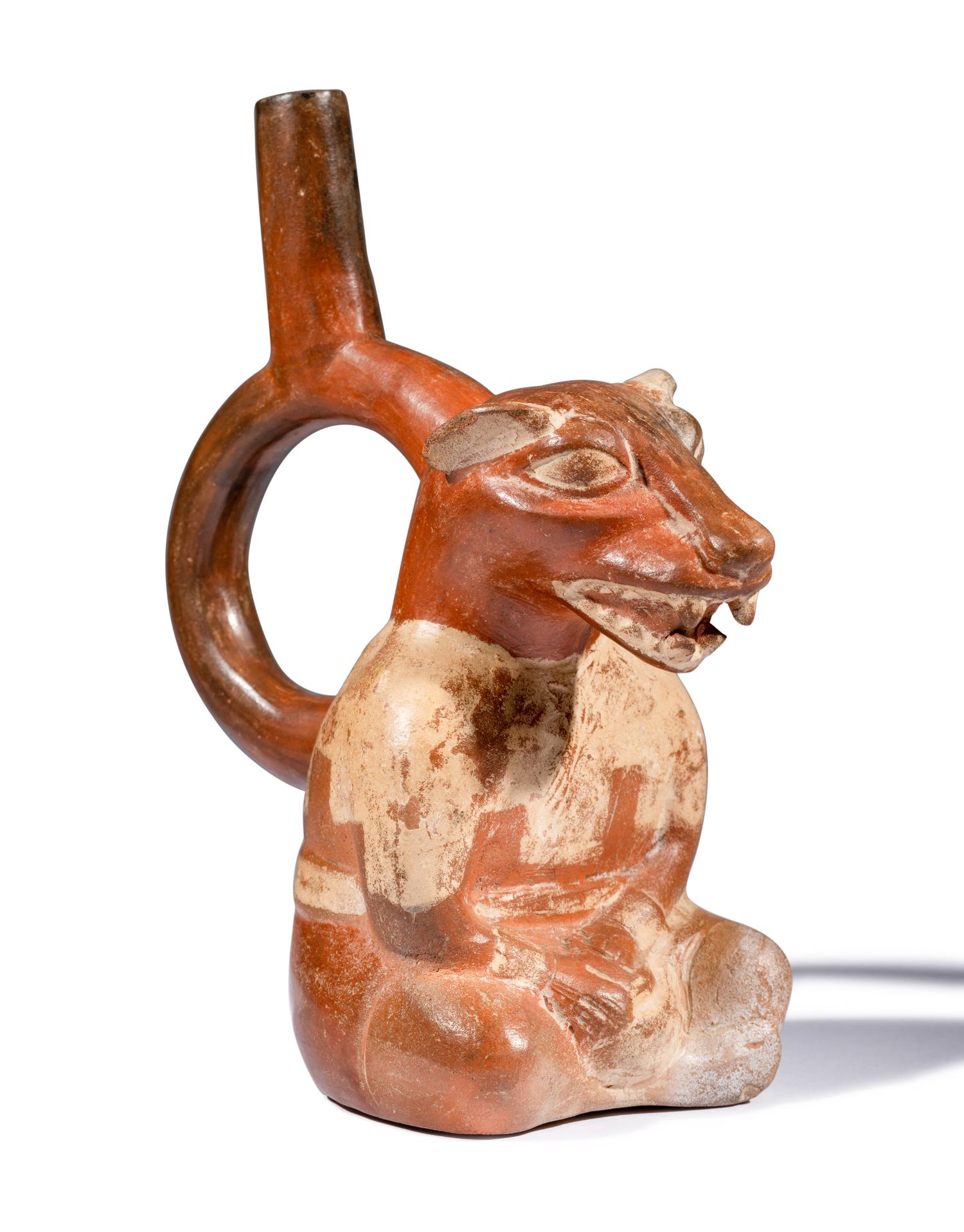 A Moche Anthropomorphized Fox Vessel