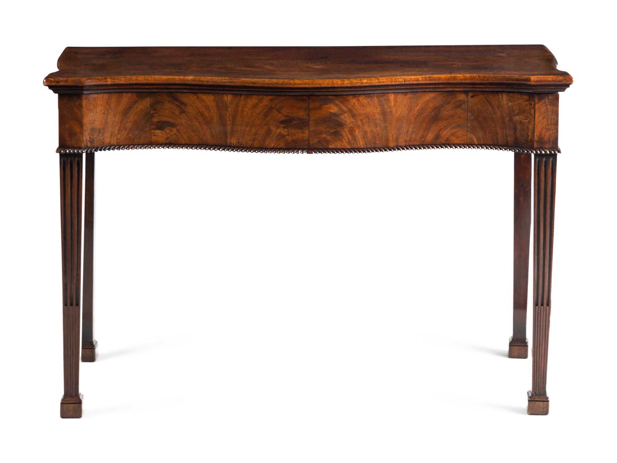 A George III Mahogany Serpentine Sideboard