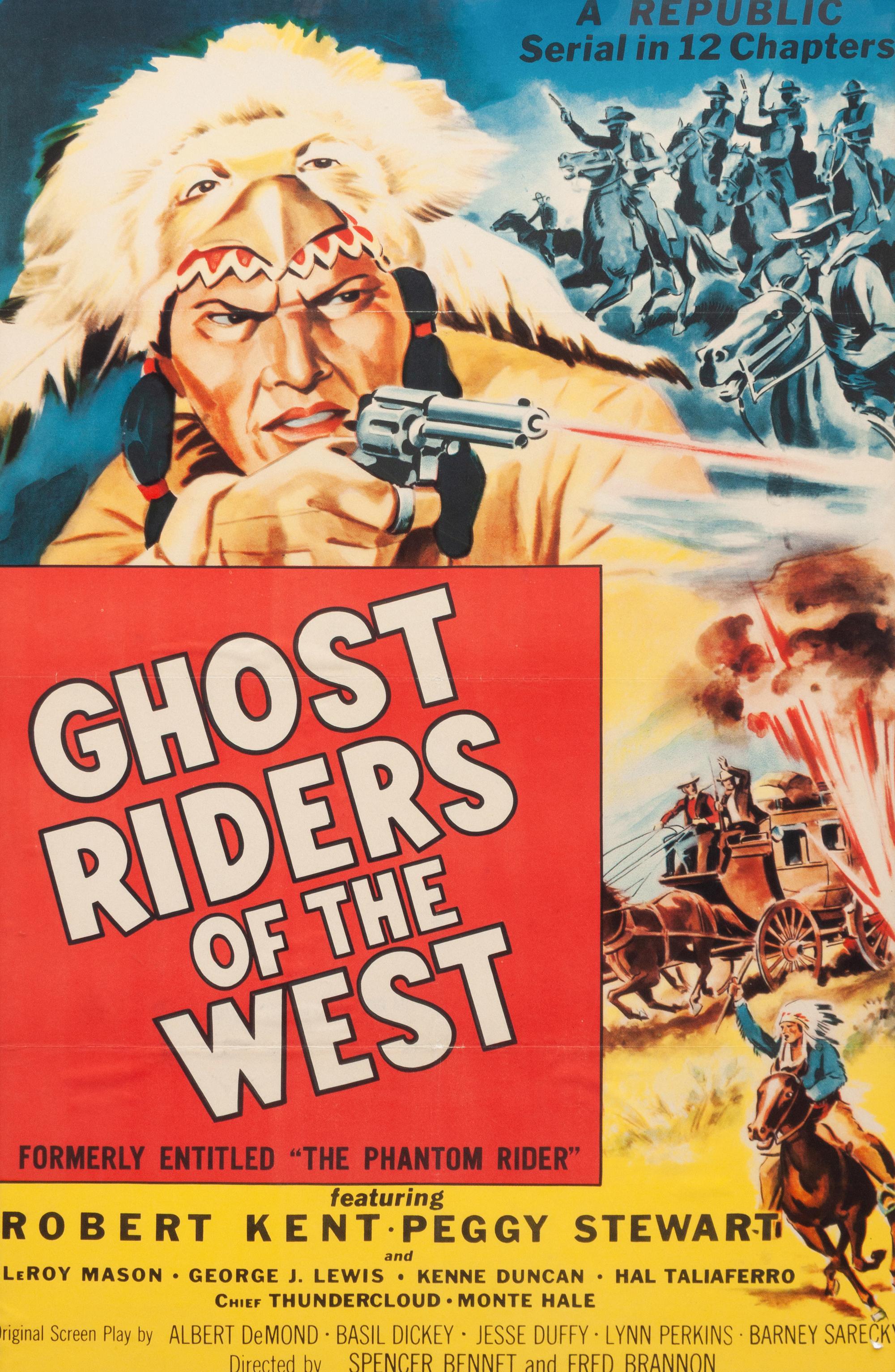 Vintage Movie Poster, Ghost Riders of the West